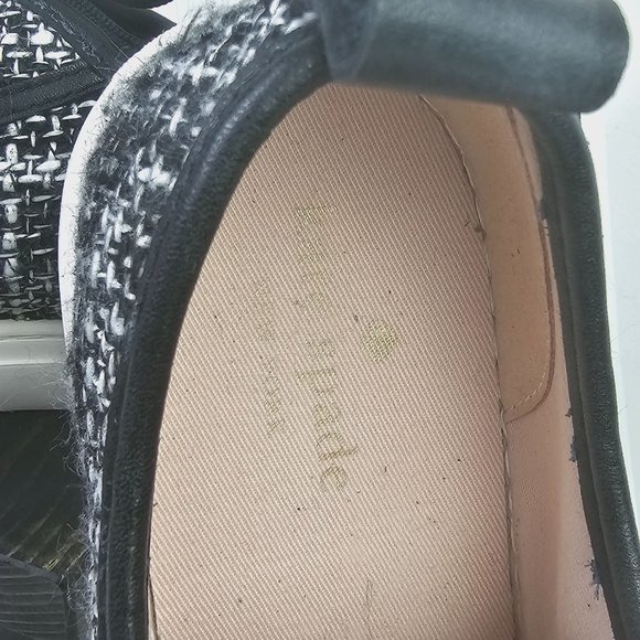 Kate Spade Avery Tweed Scallop Lace-up Sneaker, Sz 7.5 - Picture 6 of 12